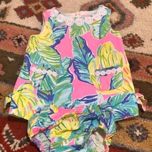Lilly Pulitzer dress and bloomers size 3-6 months EUC